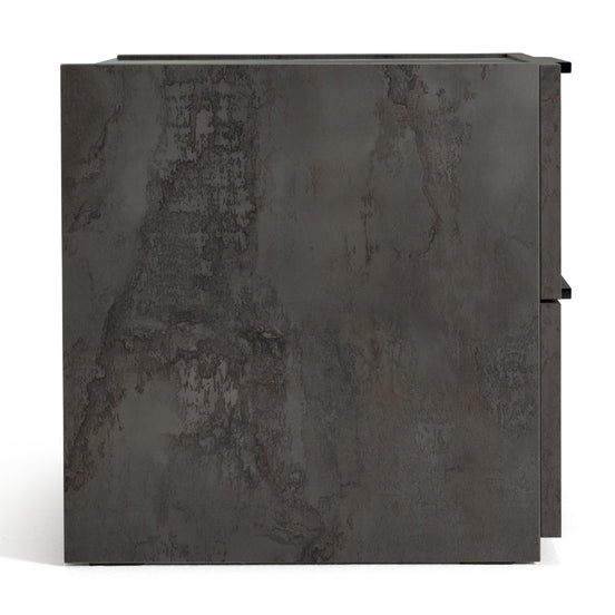 Ferrara - Modern Volcano Oxide Grey Nightstand - image 2