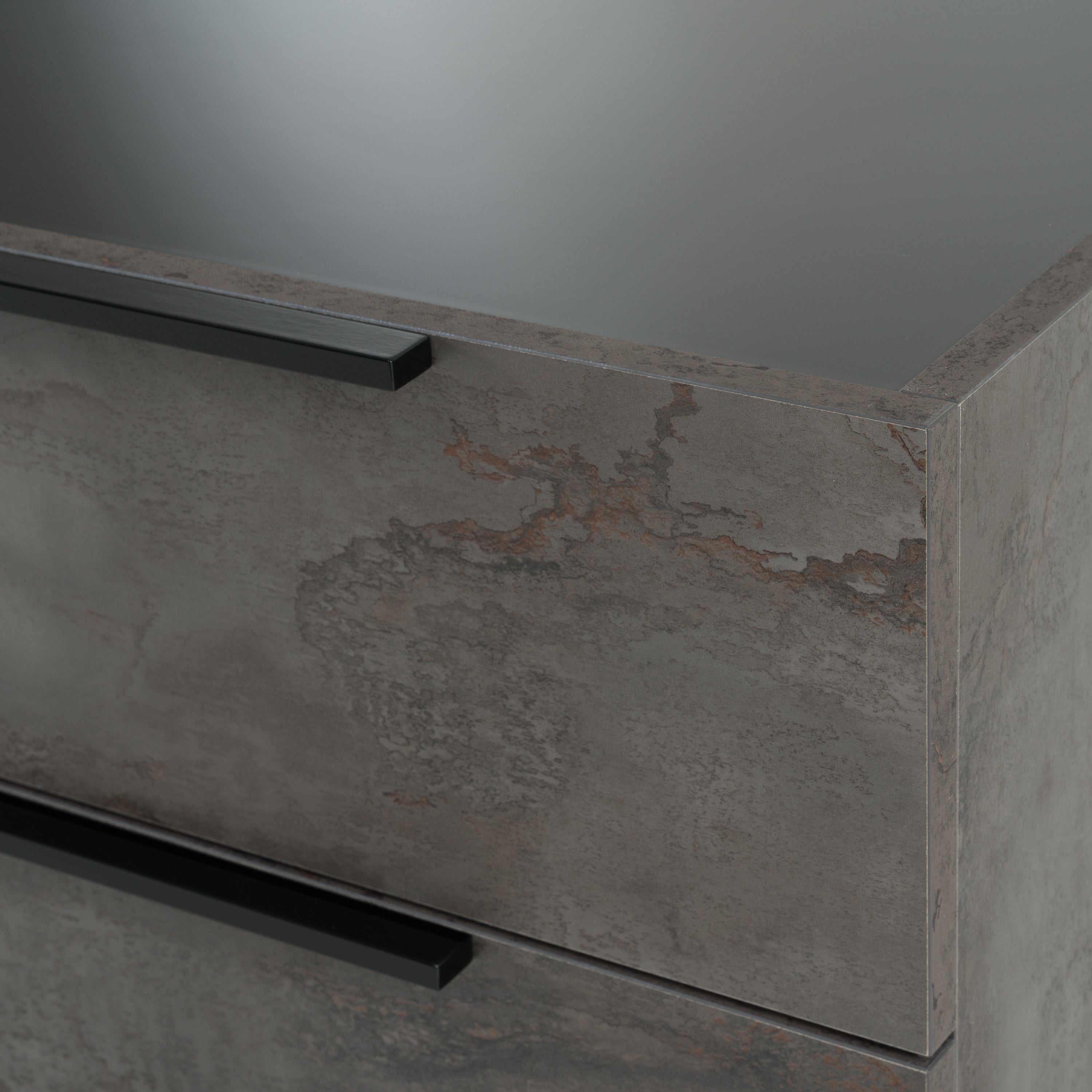 Ferrara - Modern Volcano Oxide Grey Nightstand - image 3