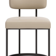 Velar Dining Chair (Set of 2) Beige & Gray