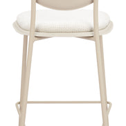 Zeal Counter Stool (Set of 4) Light Gray & Beige