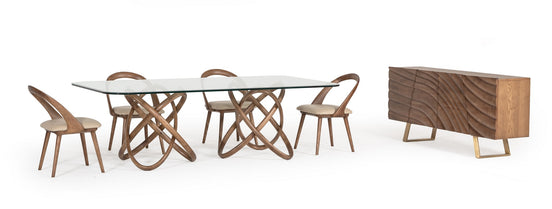 Finley Mid-Century Walnut & Gold Buffet - image 2