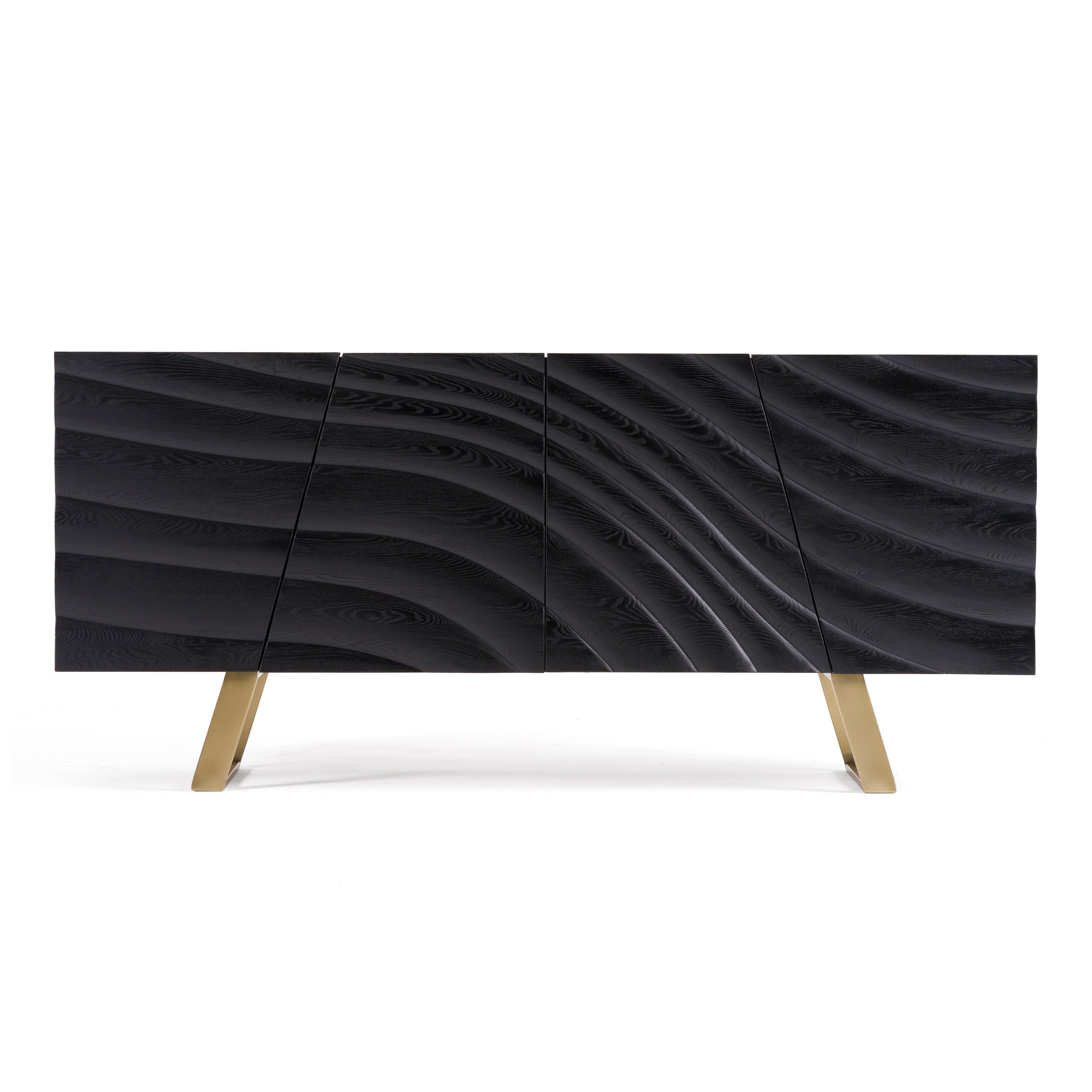 Finley Mid-Century Black & Gold Buffet - image 3