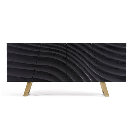 Finley Mid-Century Black & Gold Buffet - image 3