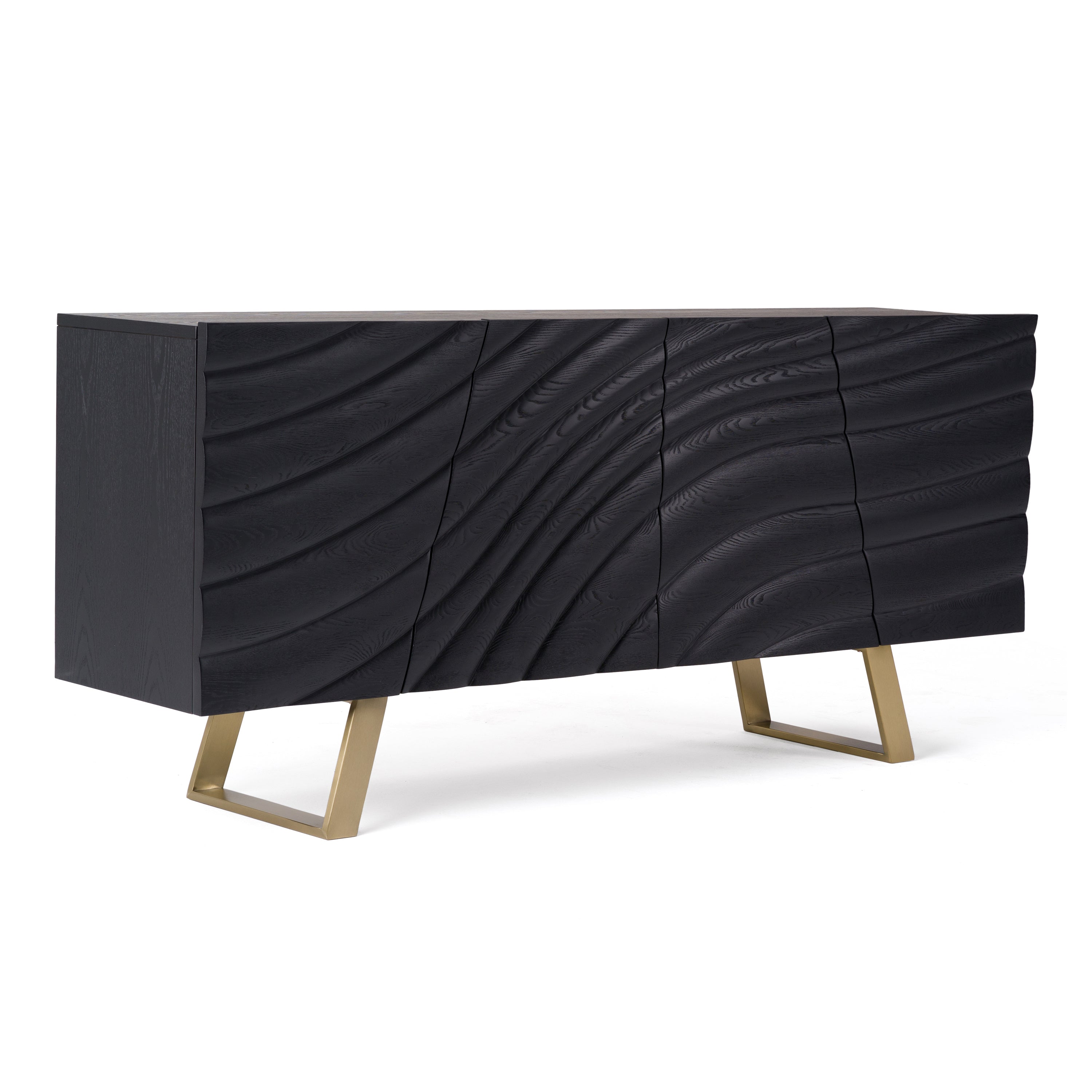 Finley Mid-Century Black & Gold Buffet - image 4