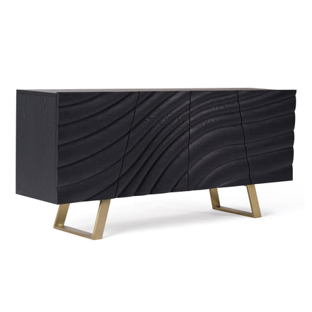 Finley Mid-Century Black & Gold Buffet - image 4