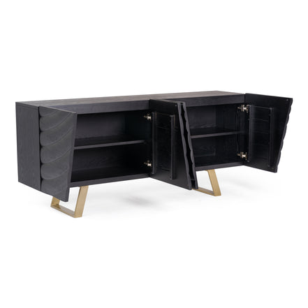 Finley Mid-Century Black & Gold Buffet - image 5