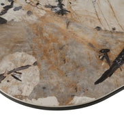 Finsbury - Modern Ceramic + Dark Grey Brass Oval Dining Table - image 4