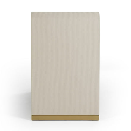 Florence - Modern Beige Leatherette + Gold Dresser - image 2