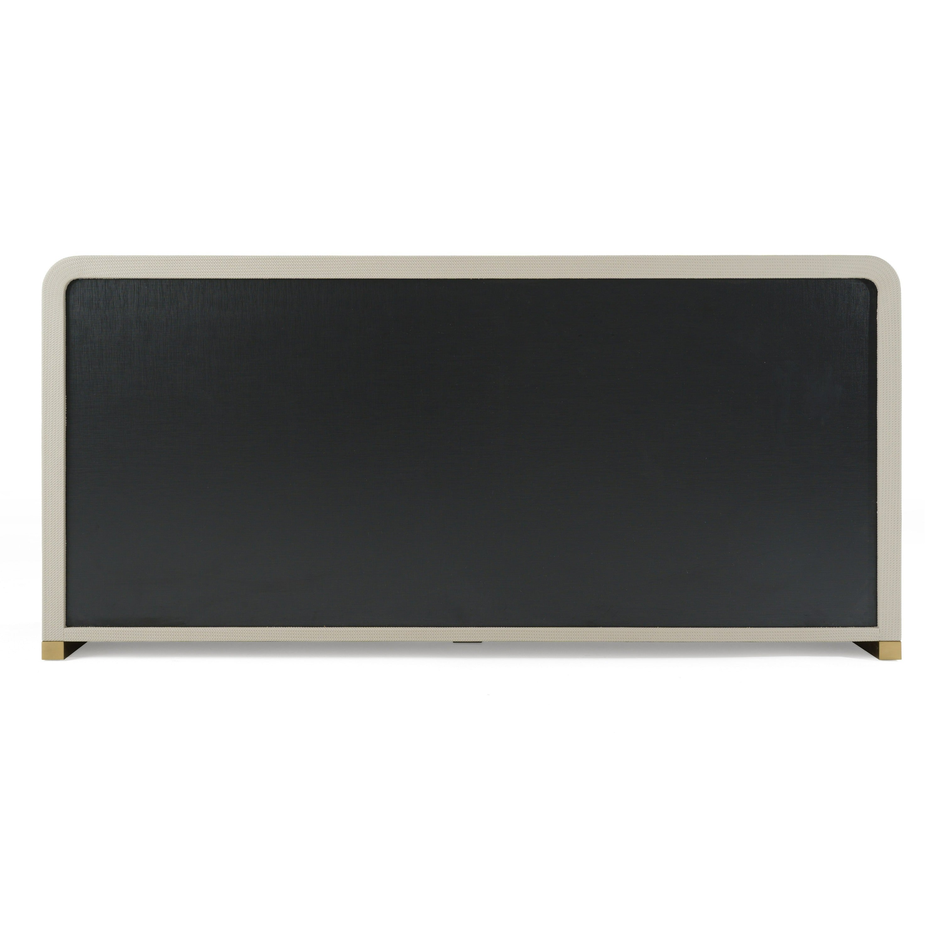 Florence - Modern Beige Leatherette + Gold Dresser - image 3
