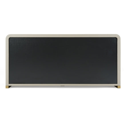 Florence - Modern Beige Leatherette + Gold Dresser - image 3