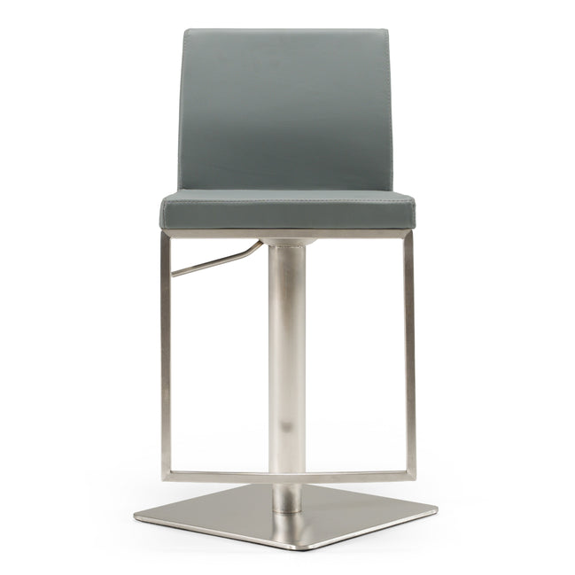 Folsum - Modern Grey Adjustable Bar Stool