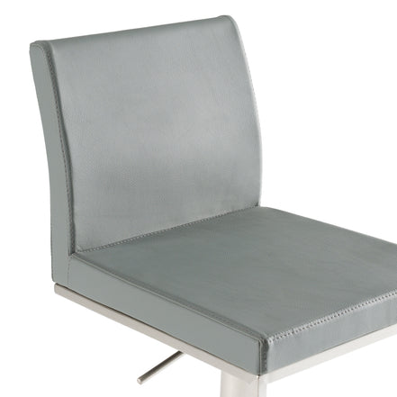 Folsum - Modern Grey Adjustable Bar Stool - image 4