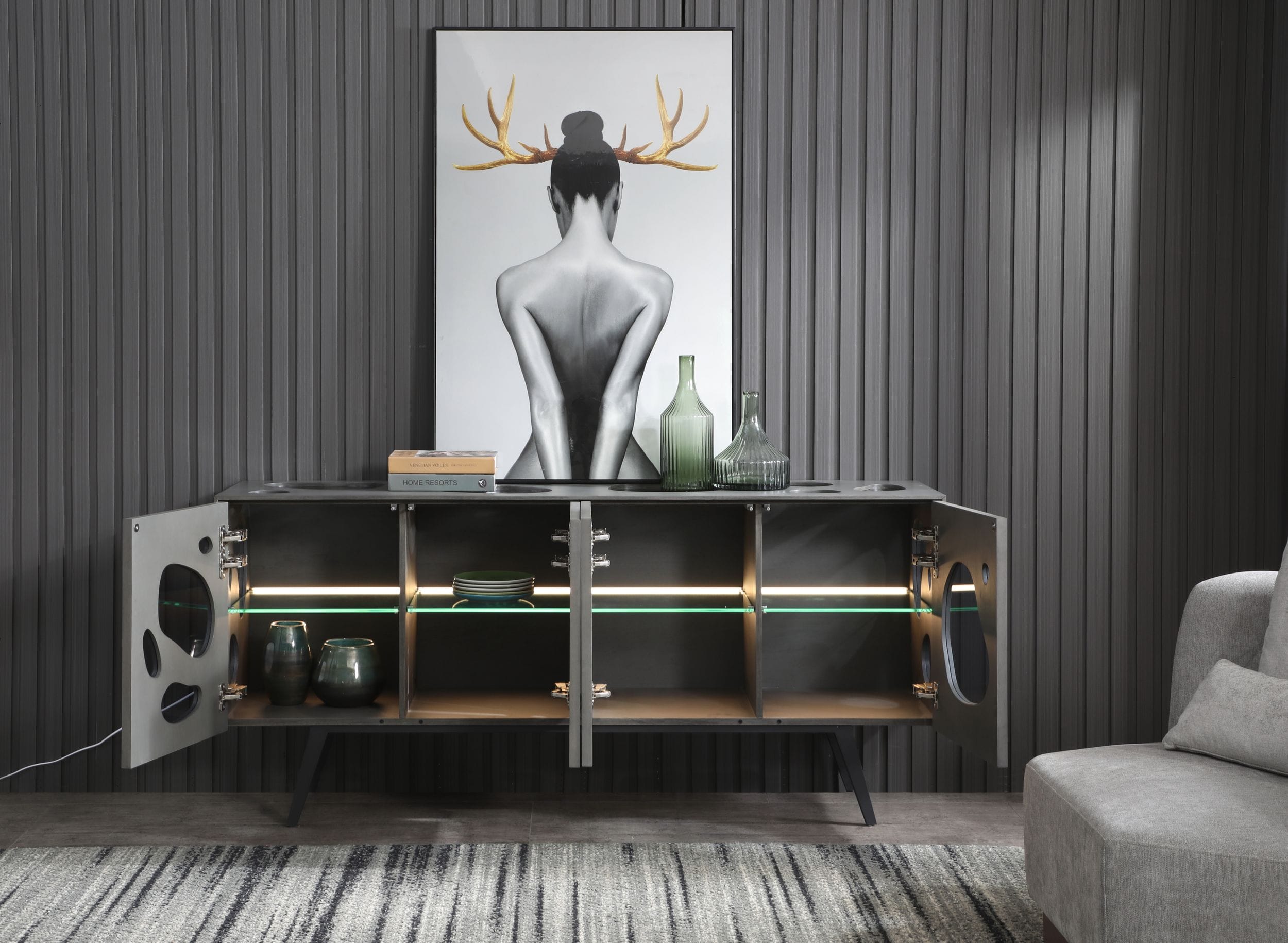Fontana - Modern Grey Buffet - image 2
