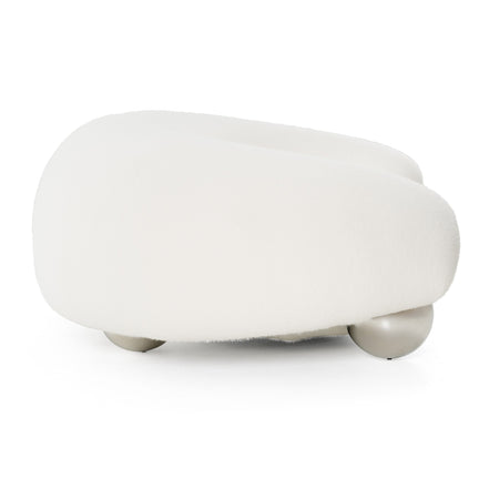 Fortune - Contemporary White Fabric Sofa - image 5