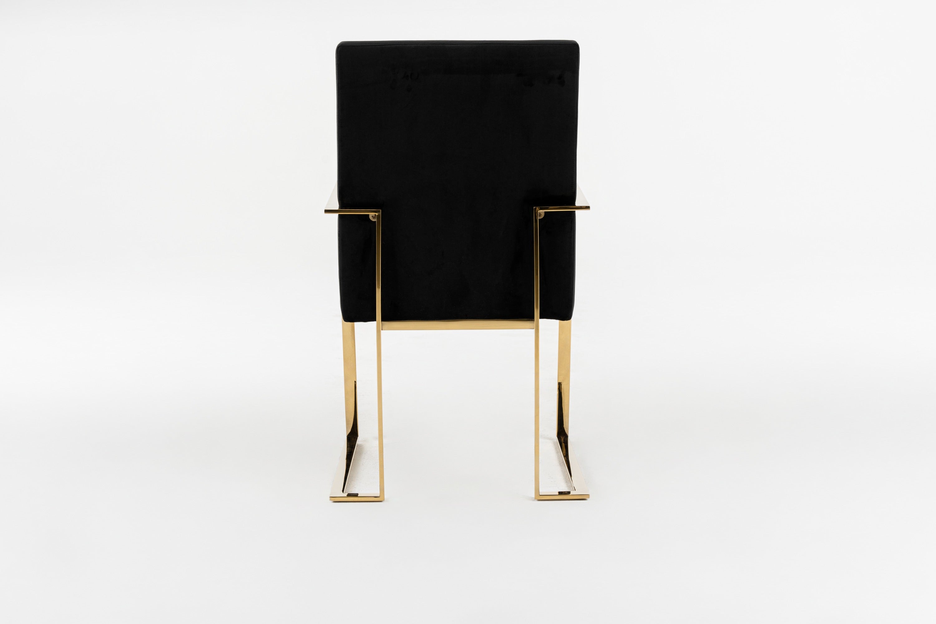 Fowler - Modern Black Velvet Dining Chair - image 4