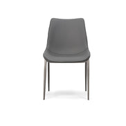 Frasier - Modern Grey Eco-Leather Dining Chair (Set of 2)