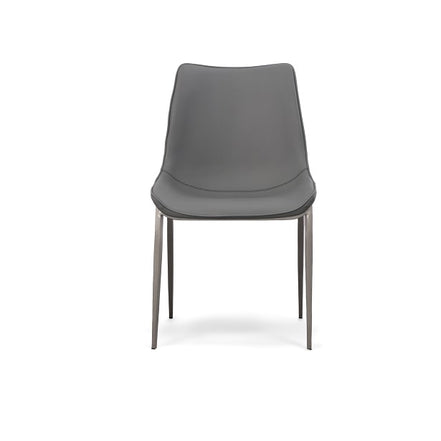 Frasier - Modern Grey Eco-Leather Dining Chair (Set of 2)