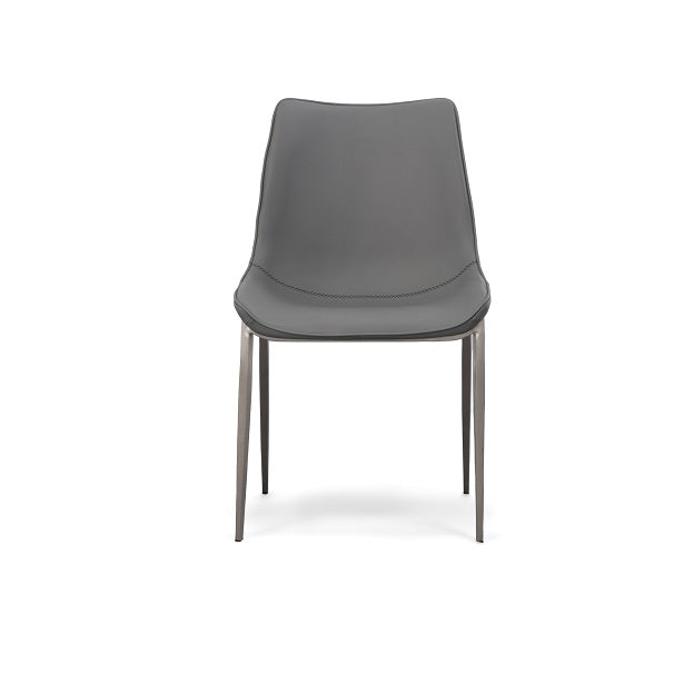 Frasier - Modern Grey Eco-Leather Dining Chair (Set of 2)