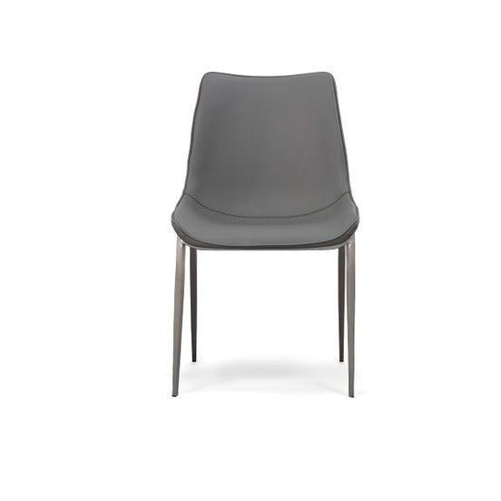 Frasier - Modern Grey Eco-Leather Dining Chair (Set of 2)