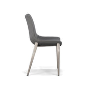 Frasier - Modern Grey Eco-Leather Dining Chair (Set of 2) - image 2