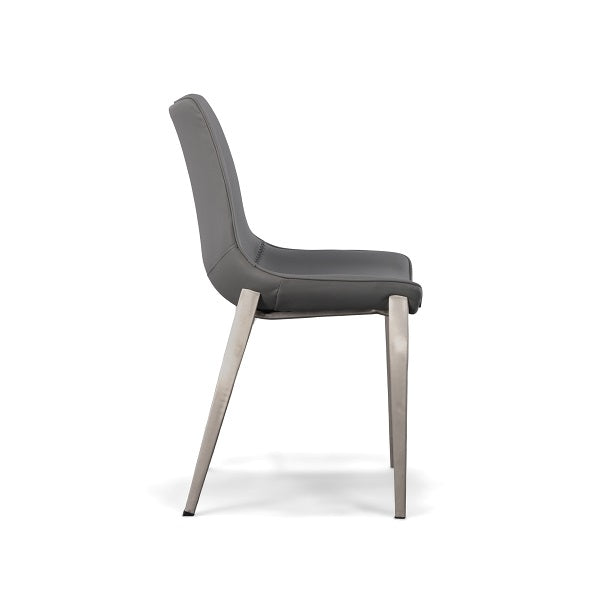 Frasier - Modern Grey Eco-Leather Dining Chair (Set of 2) - image 2