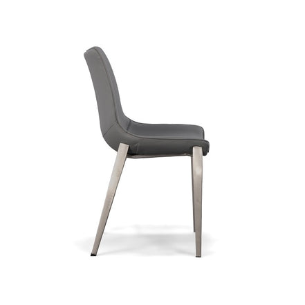 Frasier - Modern Grey Eco-Leather Dining Chair (Set of 2) - image 2