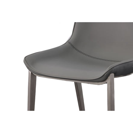 Frasier - Modern Grey Eco-Leather Dining Chair (Set of 2) - image 4