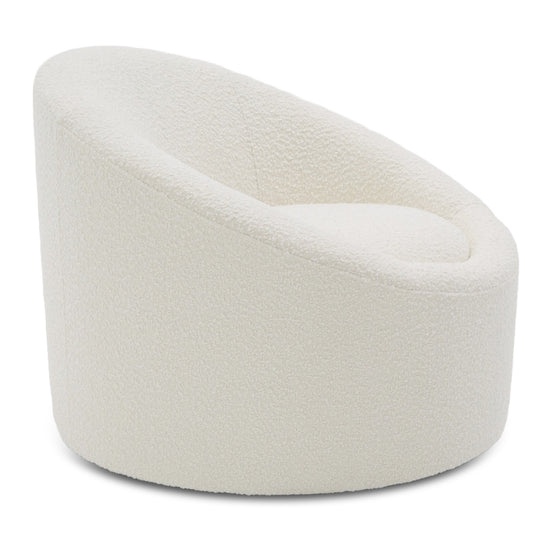 Frontier - Glam White Fabric Accent Chair - image 2