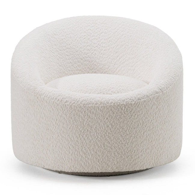 Frontier - Glam Off-White Fabric Accent Chair