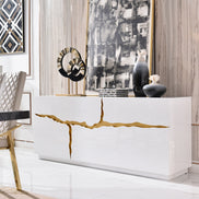 Aspen Modern White & Gold Buffet
