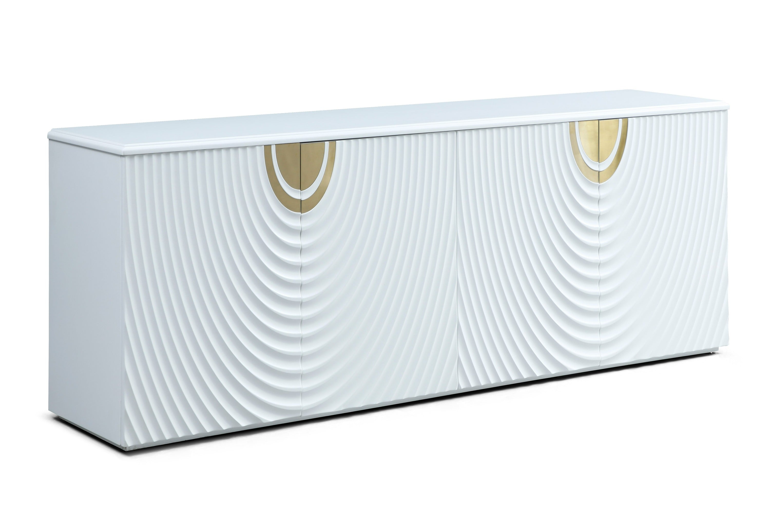 G1869 - White + Gold Buffet