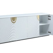G1869 - White + Gold Buffet - image 2