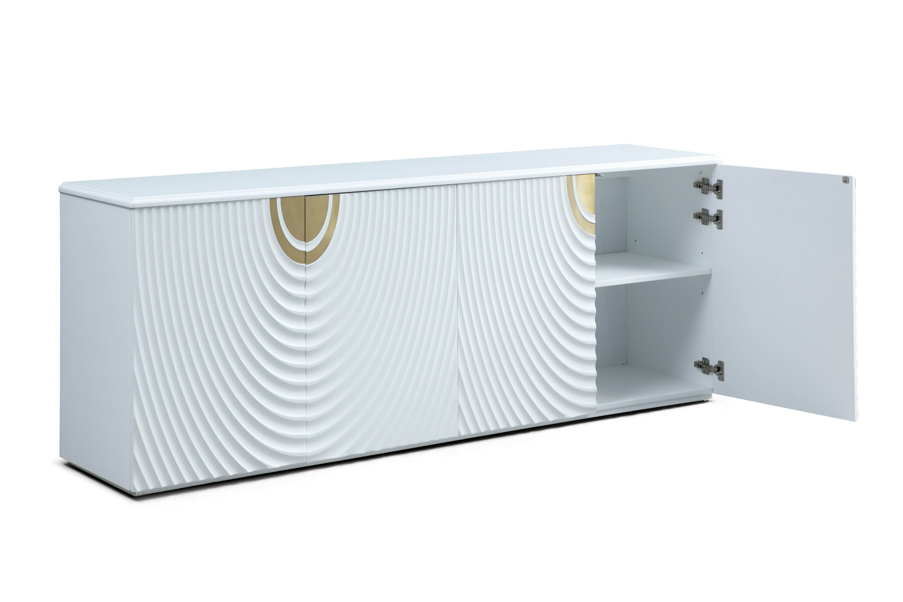 G1869 - White + Gold Buffet - image 2