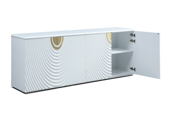 G1869 - White + Gold Buffet - image 2