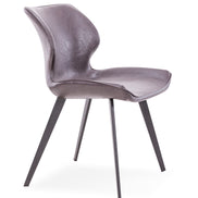 Moira - Modern Dark Brown Eco-Leather Dining Chair (Set of 2)
