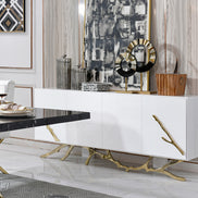 Legend Modern White & Gold Buffet - image 3