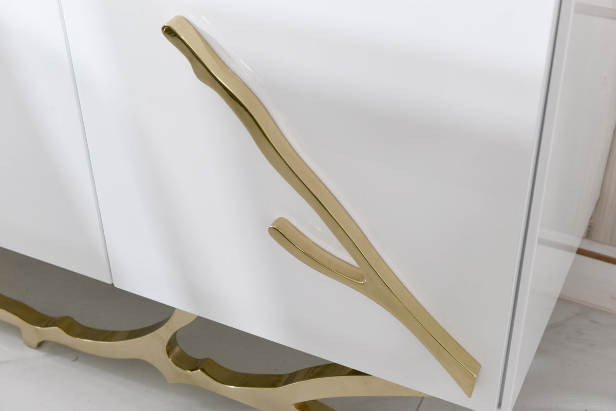 Legend Modern White & Gold Buffet - image 2