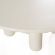 Gabby - Contemporary White Round Coffee Table - image 3