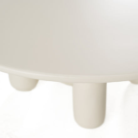 Gabby - Contemporary White Round Coffee Table - image 3