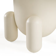 Gabby - Contemporary White Round Coffee Table - image 4