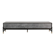 Gabrielle - Contemporary Acacia & Gold TV Stand - image 5