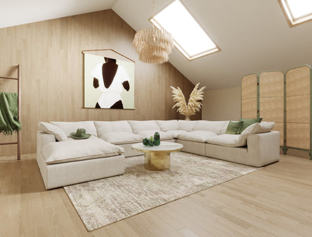 Garman - Modern Light Grey Modular Sectional Sofa-7-Piece Sectional - image 3