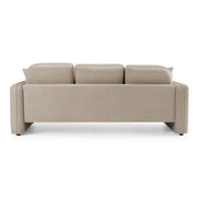 Gaston - Modern Beige Velvet Sofa - image 4
