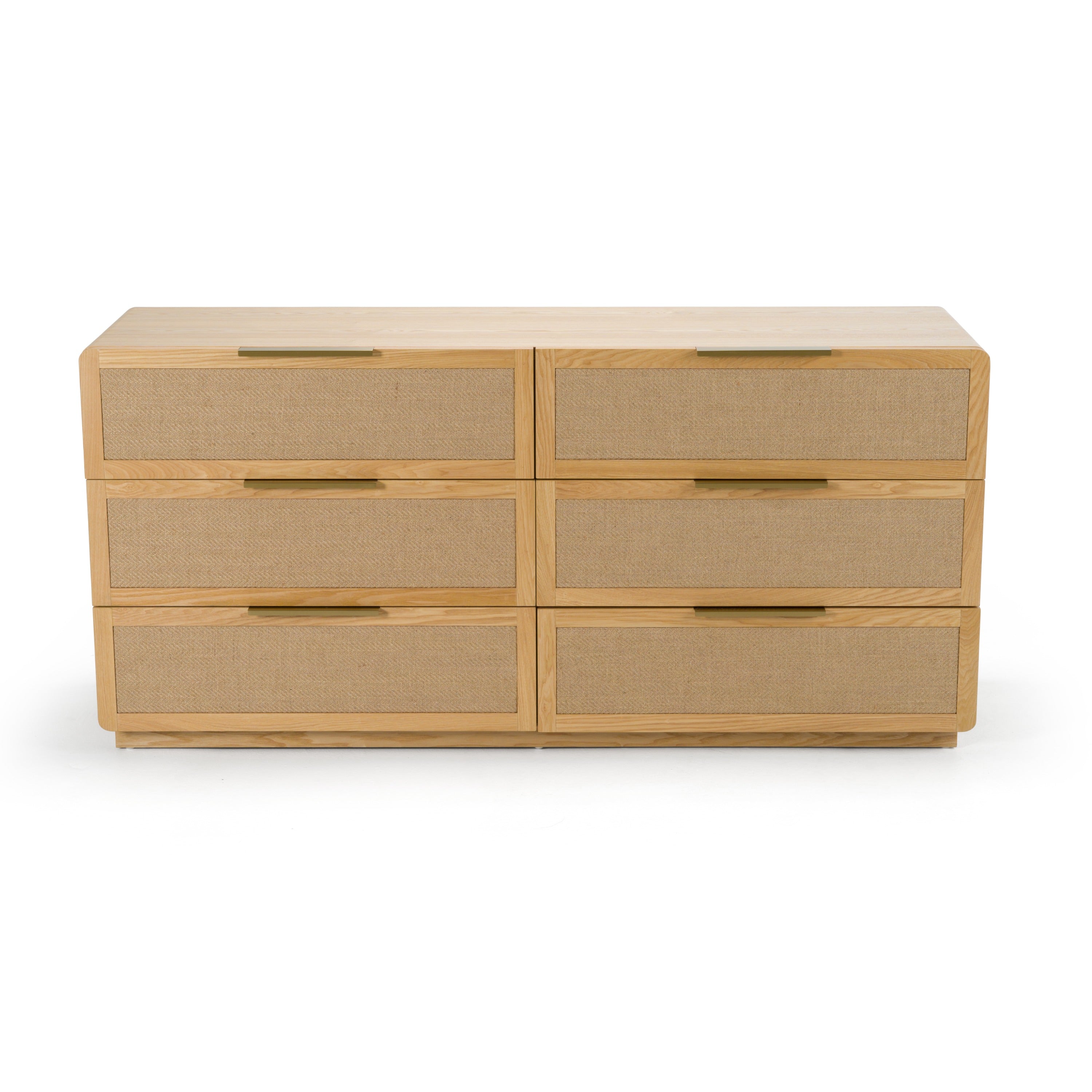 Gavin - Modern Natural Ash + Rattan Dresser - image 4