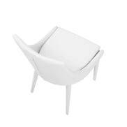 Lane Modern White Leatherette Dining Chair - image 3