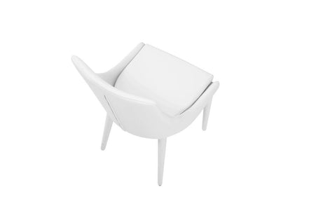 Lane Modern White Leatherette Dining Chair - image 3
