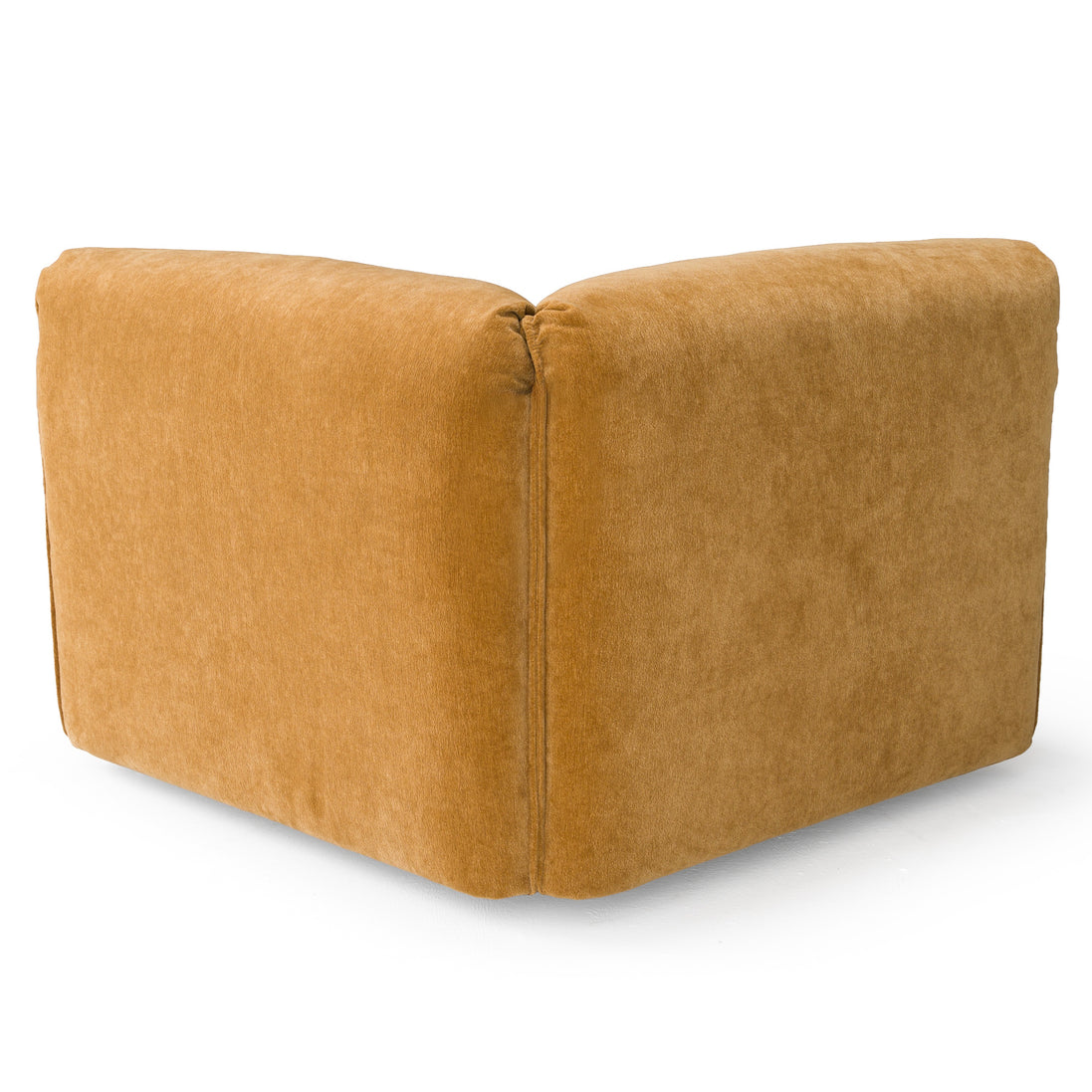 Gene - Modern Ochre Fabric Modular Corner Sectional Seat
