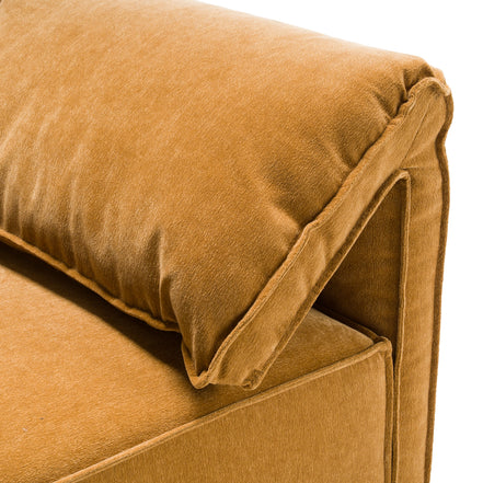 Gene - Modern Ochre Fabric Modular Corner Sectional Seat - image 2