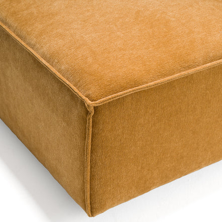 Gene - Modern Ochre Fabric Modular Corner Sectional Seat - image 3