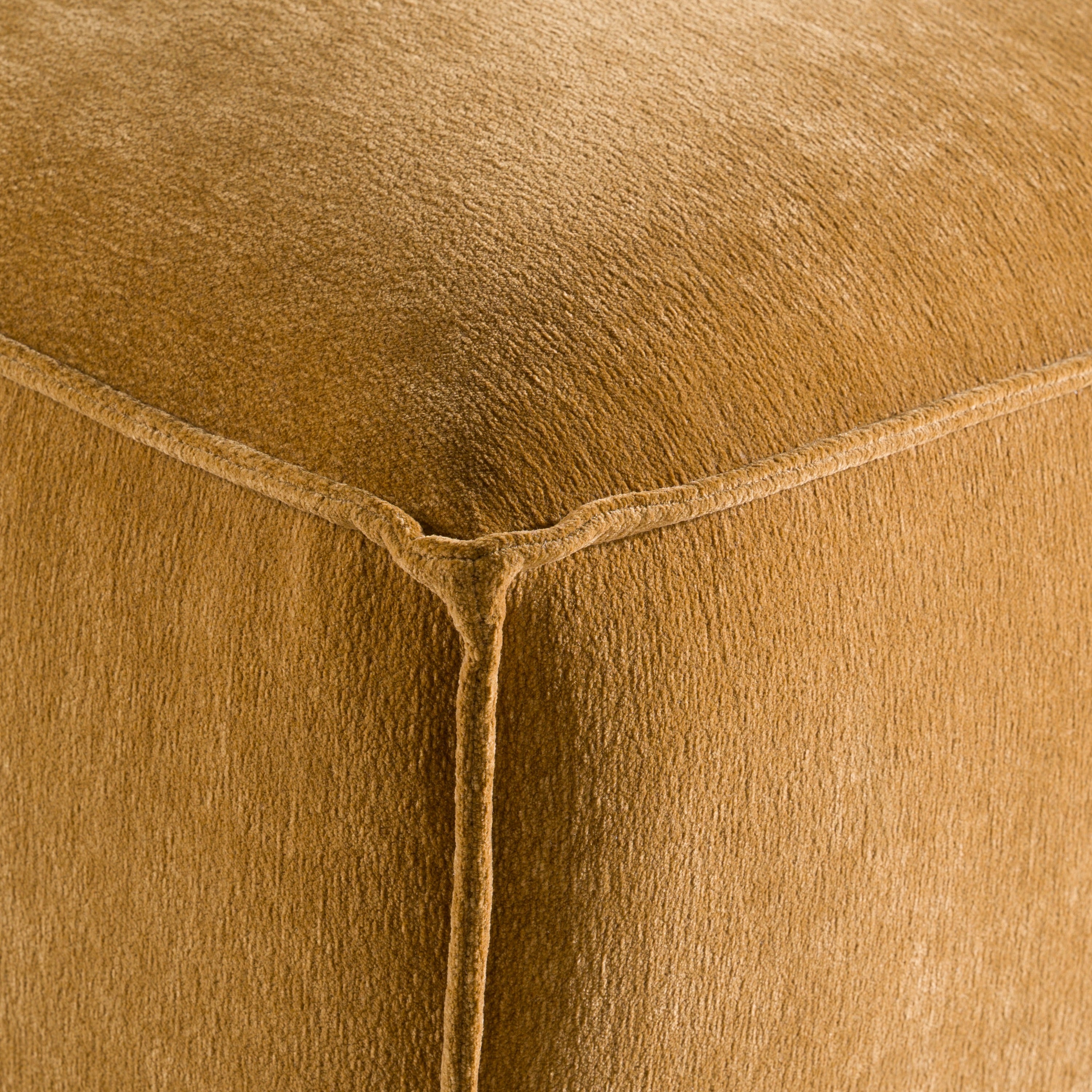 Gene - Modern Ochre Fabric Modular Ottoman - image 3